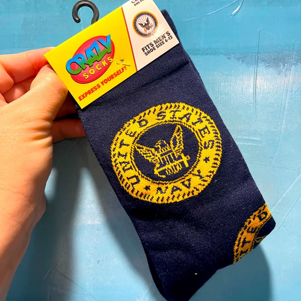 United States Navy socks by crazy socks nwt